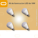 Kit 10W DC 4 bombillas