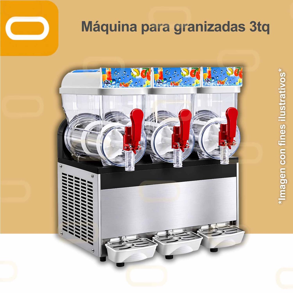 Máquina de granizadas 3 tanques