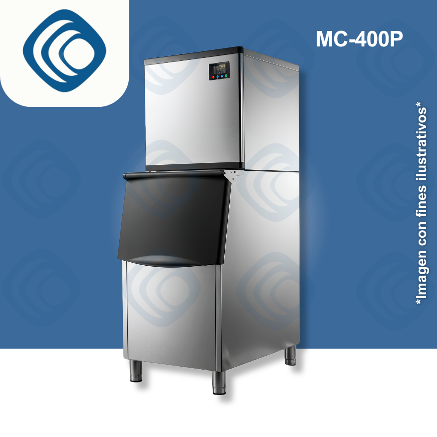 Máquina de hacer hielo Comercial - MC400P - (168 a 335 Lbs/24 hrs)