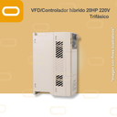 Variador de Frecuencia / Controlador Híbrido para bomba AC de 20HP de voltaje 220V Trifásico