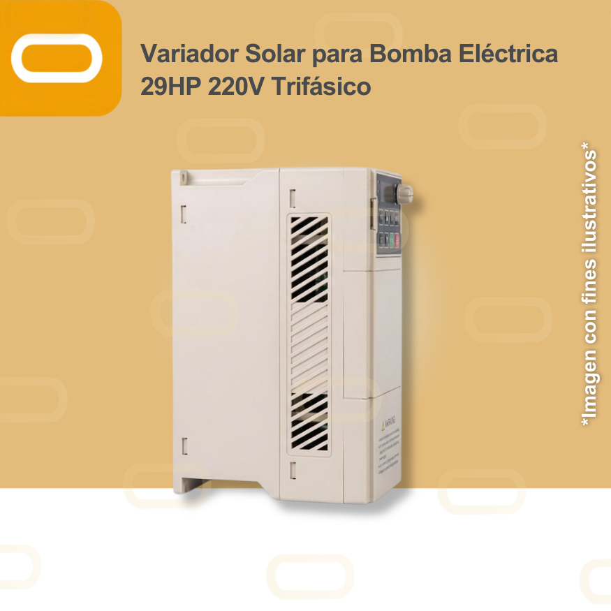 Variador Solar para Bomba Eléctrica de 29HP de voltaje 220V Trifásico