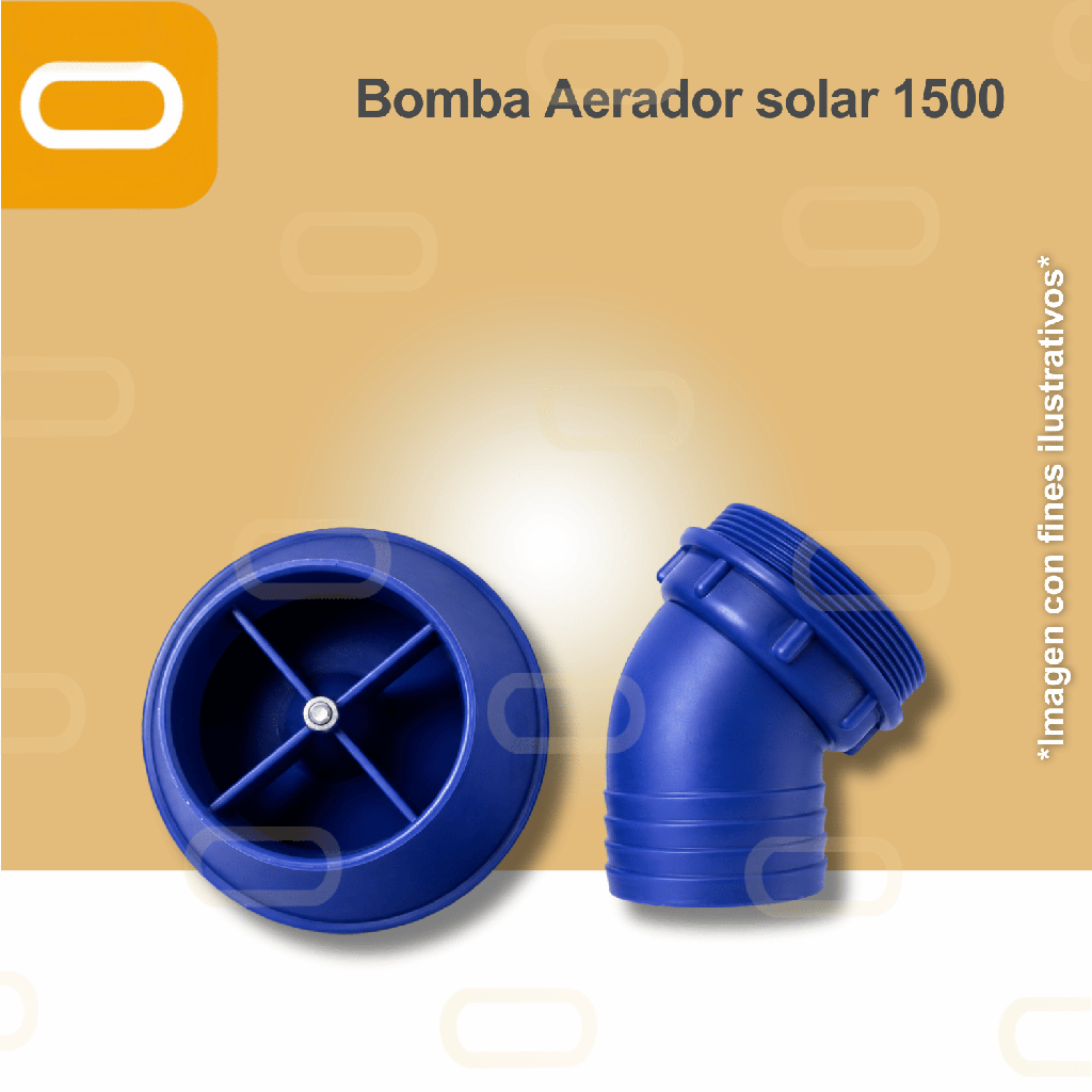 Aireador Solar para Piscicultura Estatico 1500W