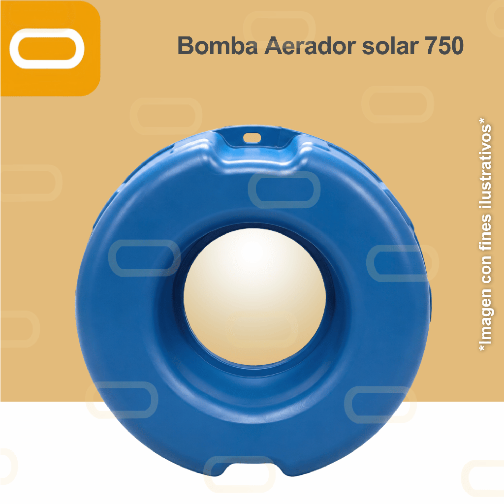 Aireador Solar para Piscicultura Estático 750W