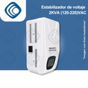 Estabilizador de voltaje 2KVA (120-220)VAC