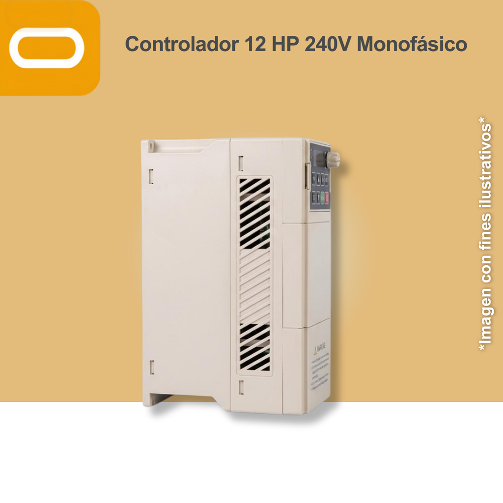 Controlador Solar para bomba de 12HP de voltaje 240V Monofásico