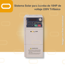 Controlador Solar para bomba de 10HP de voltaje 220V Trifásico