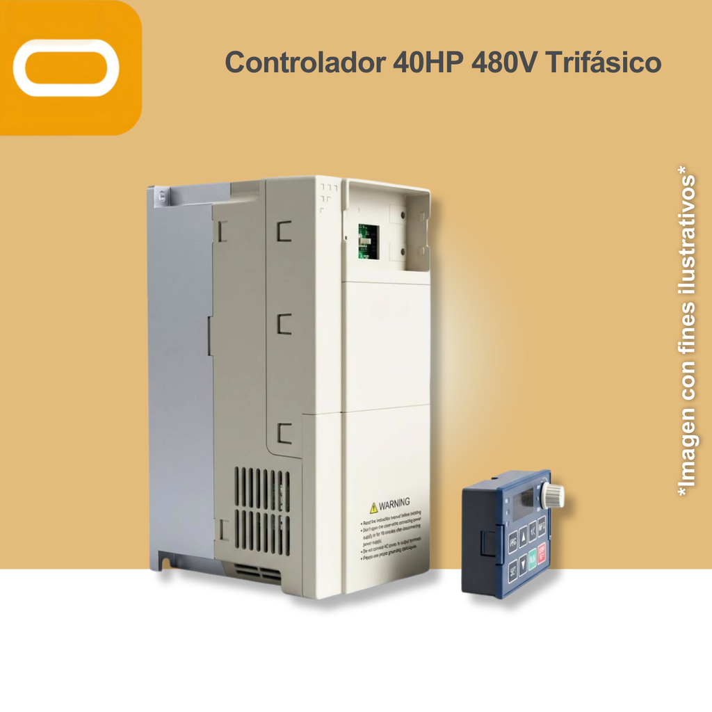 Controlador Solar para bomba de 40HP de voltaje 480V Trifásico