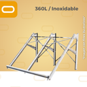 [Marco-360L-i] Marco para calentador Solar 360 Litros Inox
