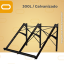 [Marco-300L-g] Marco para calentador Solar 300 Litros galvanizado
