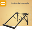 [Marco-240L-g] Marco para calentador Solar 240 Litros galvanizado
