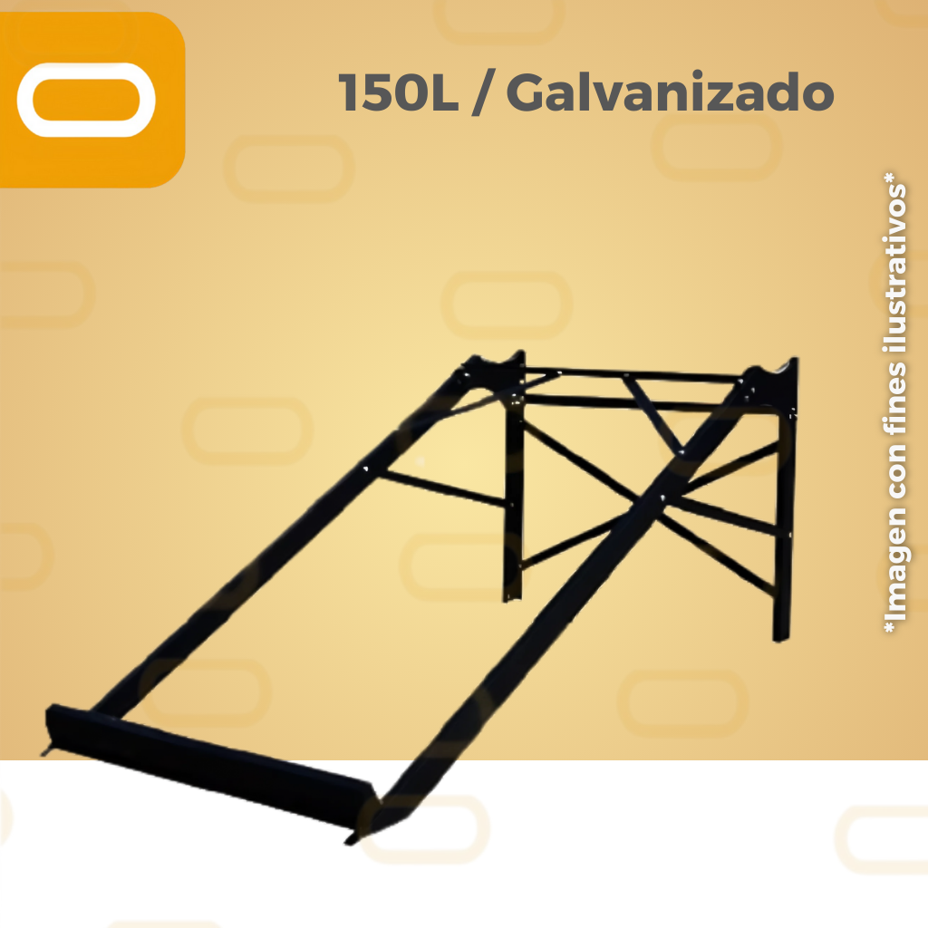 Marco para calentador Solar 150 Litros galvanizado