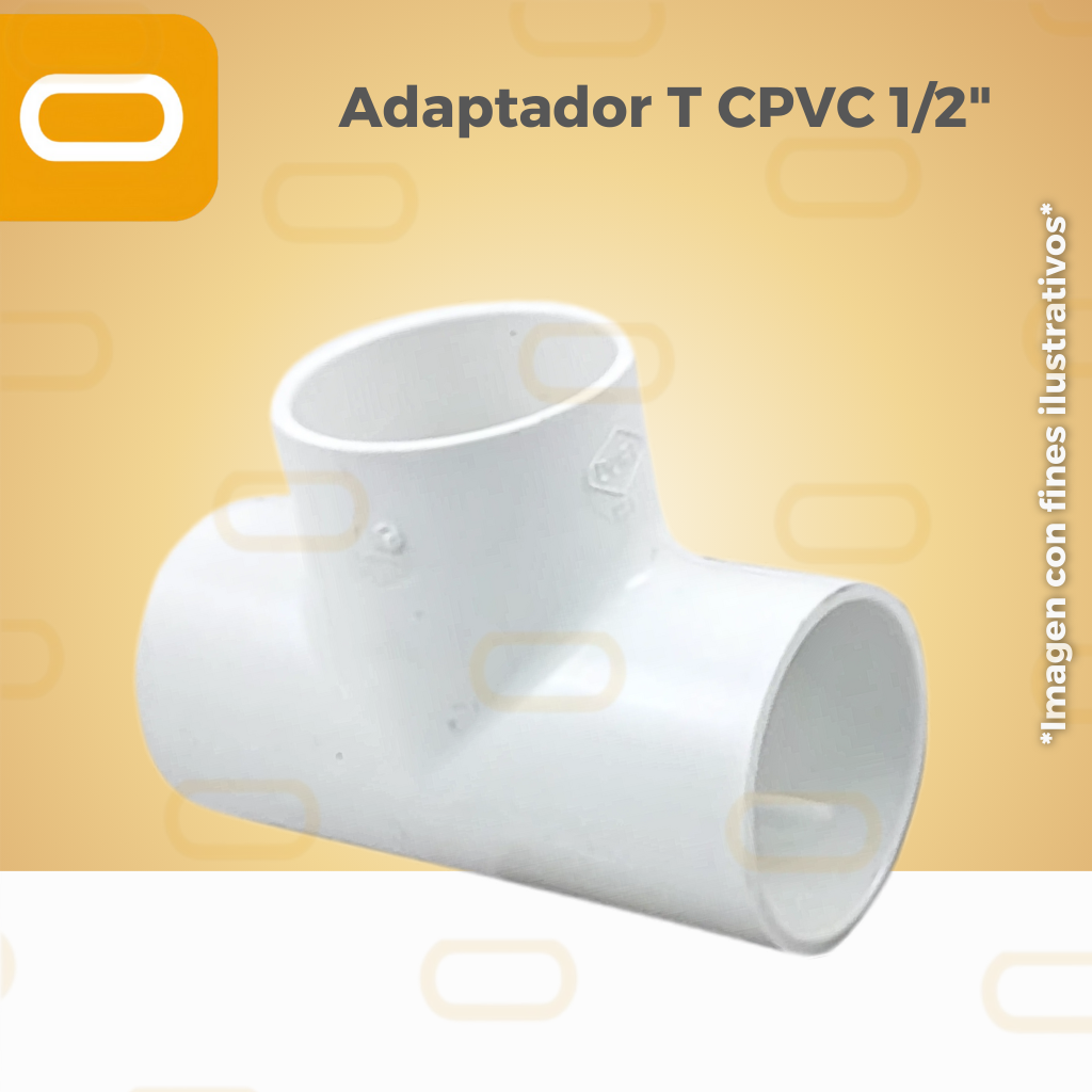 Adaptador T PVC 1/2"