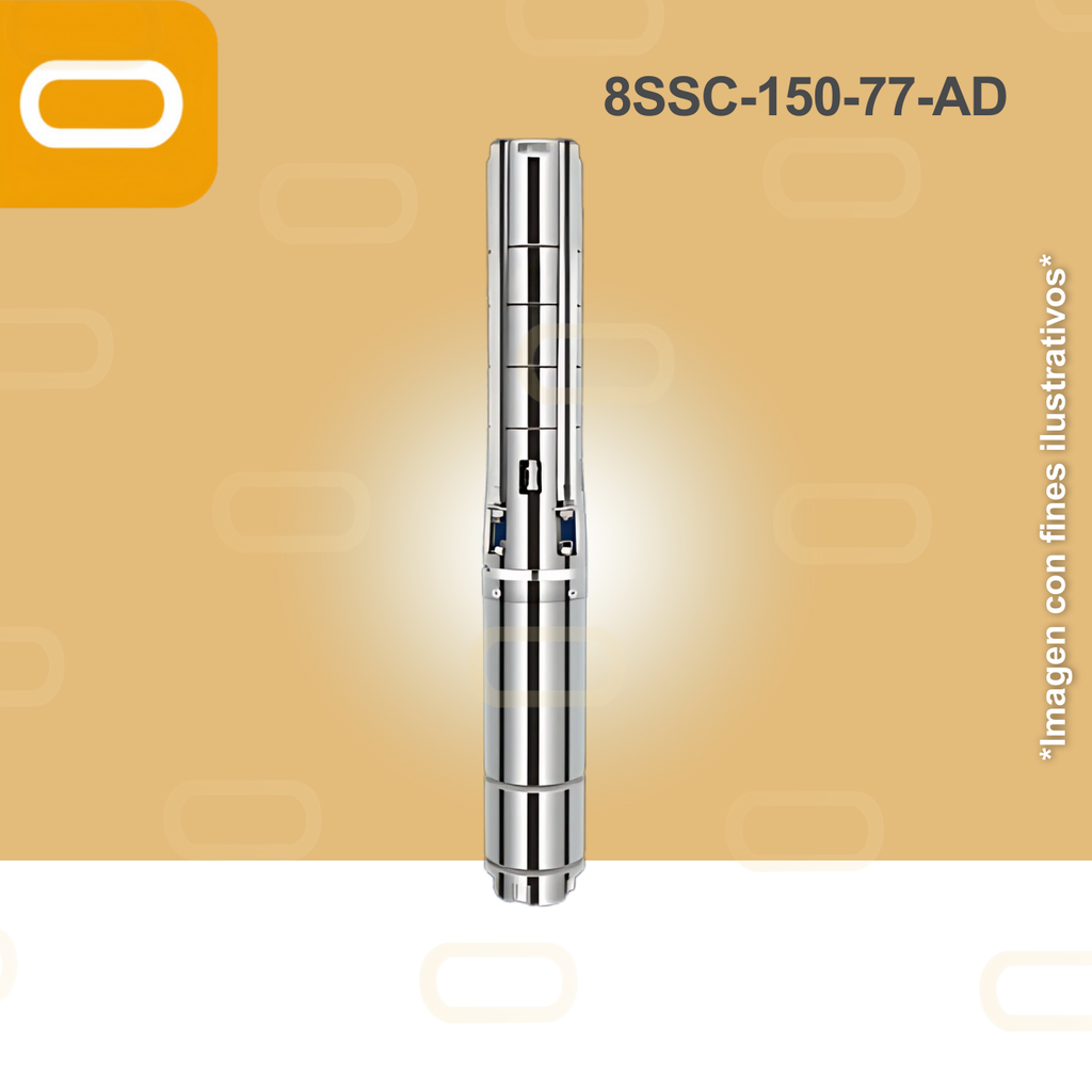 Bomba sumergible SOLAR 8SSC-150-77-AD