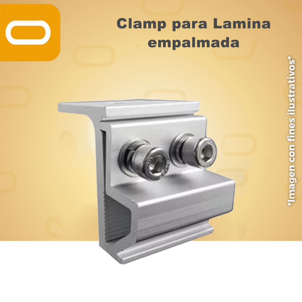 Clamp para lamina empalmada