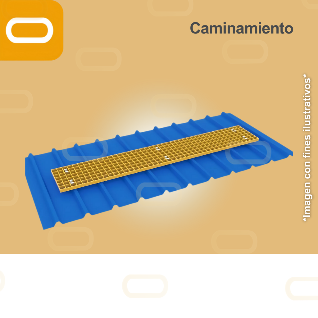 Caminamiento para techos solares