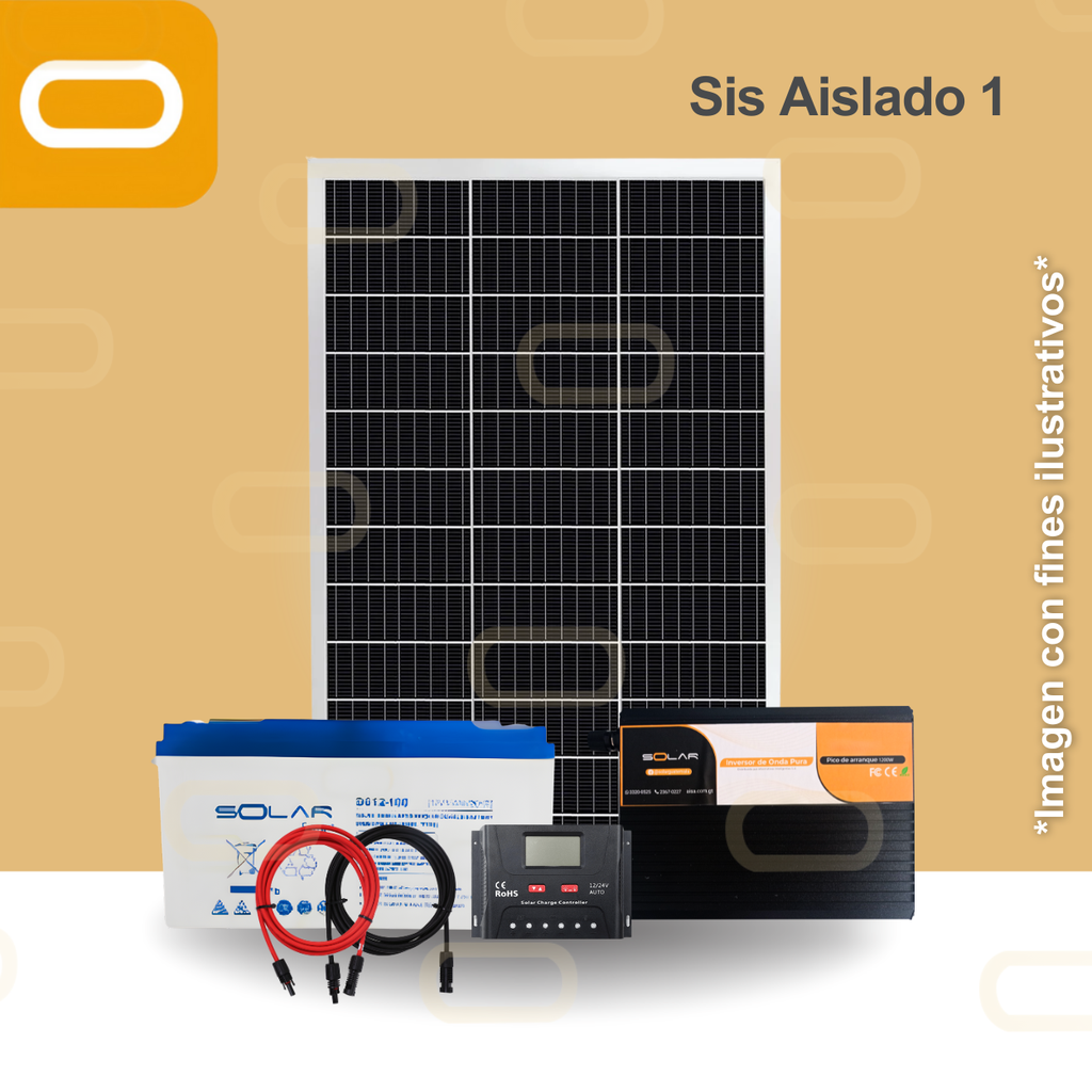 Sistema Aislado 1 kWh al día 200W