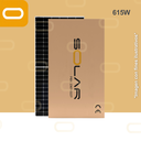 Panel Solar 615W Monocristalino - Half Cell (con caja)