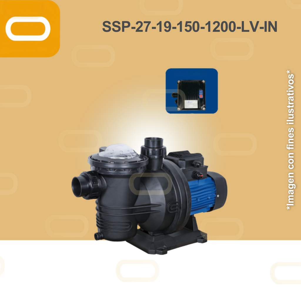 Bomba Solar de Recirculación para Piscina SSP-27-19-1200W