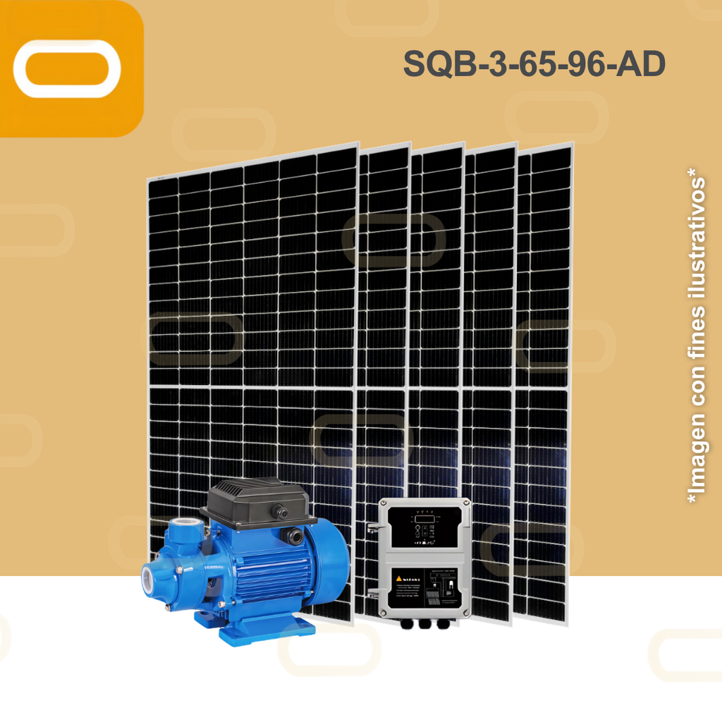 Sistema Bomba Solar Periférica SQB-3-65-96-AD-450W