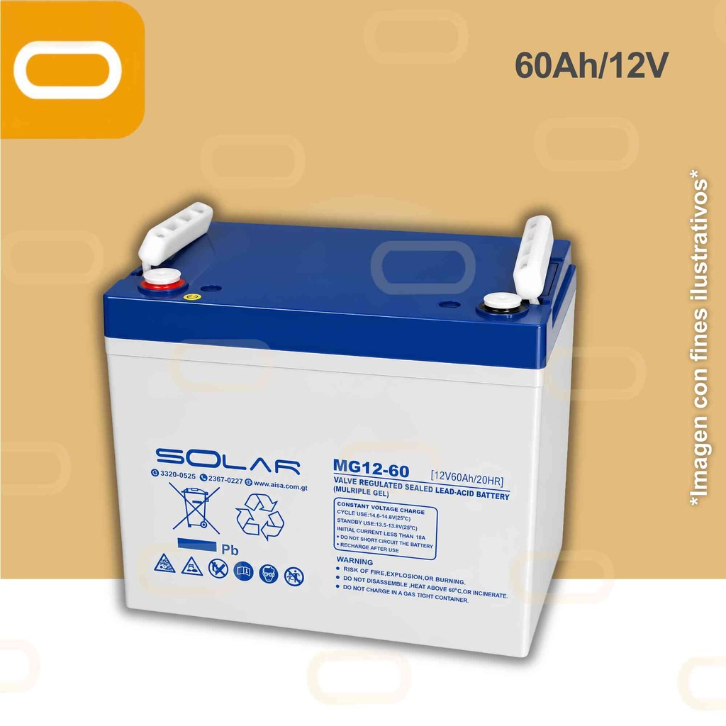 Batería de Gel 60Ah / 12V