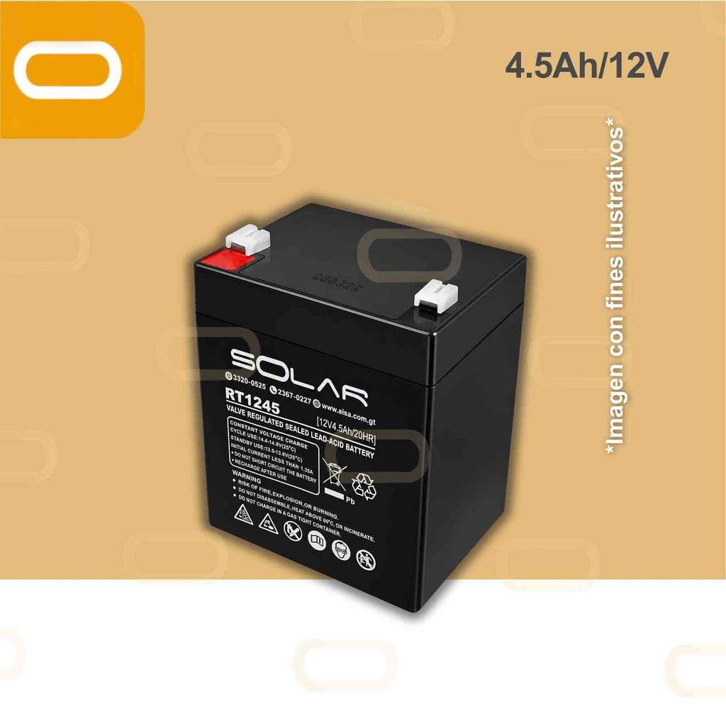 Batería de Gel 4.5Ah / 12V