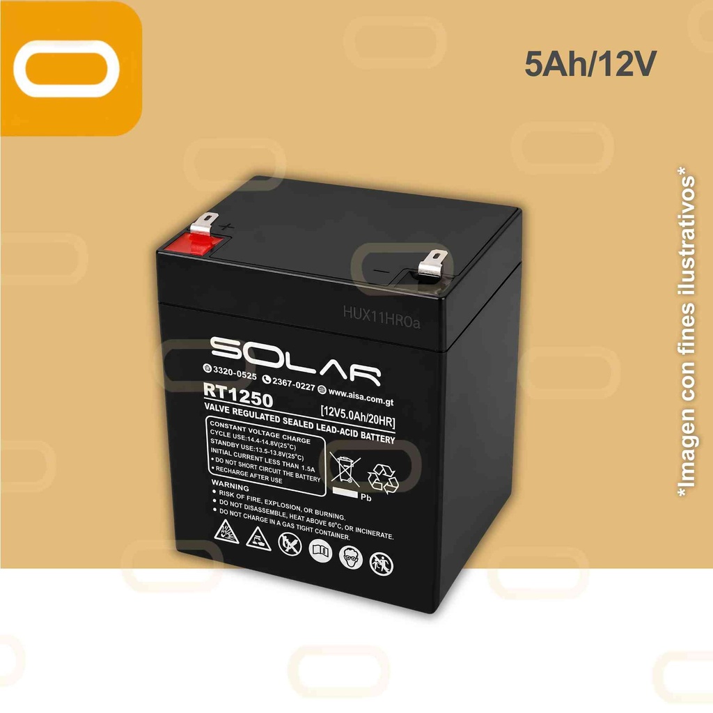 Batería de Gel 5Ah / 12V