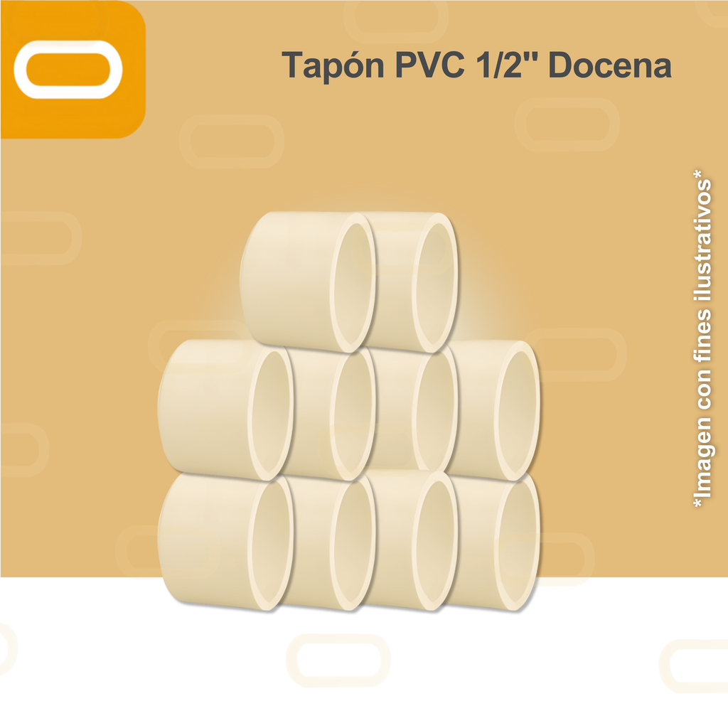 Tapón CPVC 1/2" - Docena