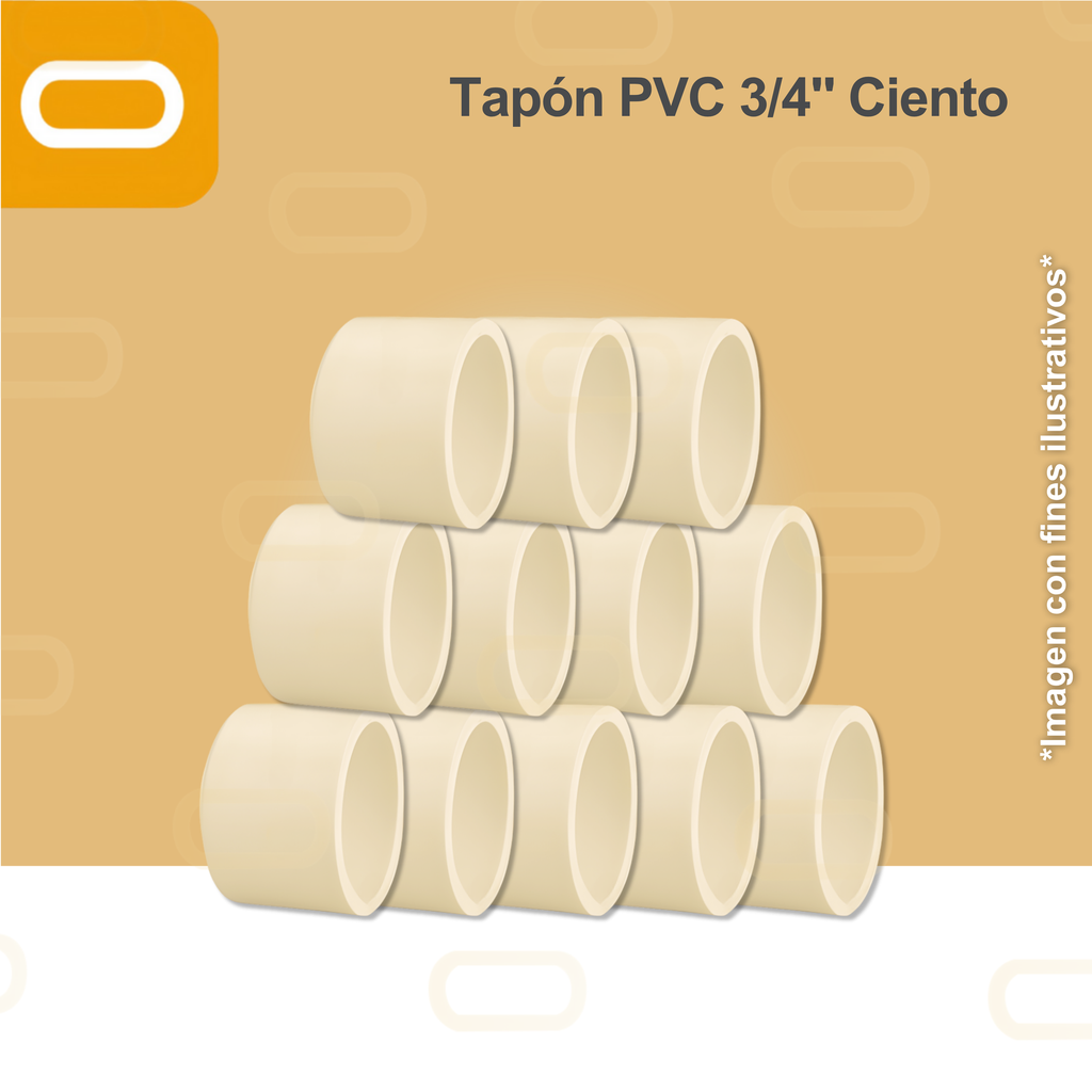 Tapón CPVC 3/4" - Ciento