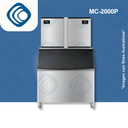 Máquina de hacer hielo Comercial - MC2000P - (635 a 1270 Lbs/24 hrs)