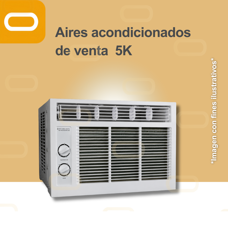 Aire Acondicionado de Ventana-5,000 BTU/h