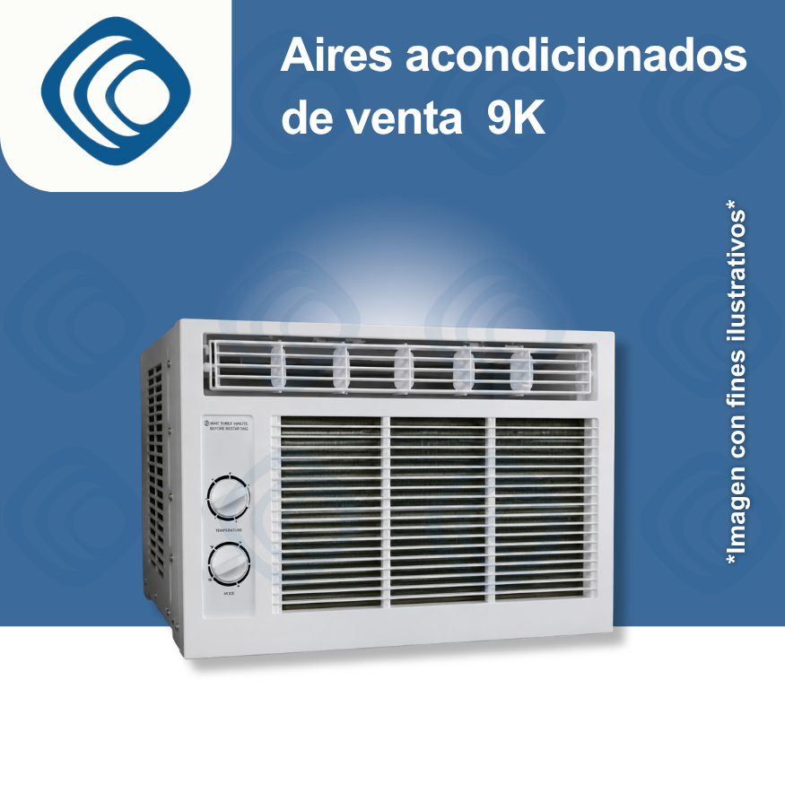 Aire Acondicionado de Ventana-9,000 BTU/h