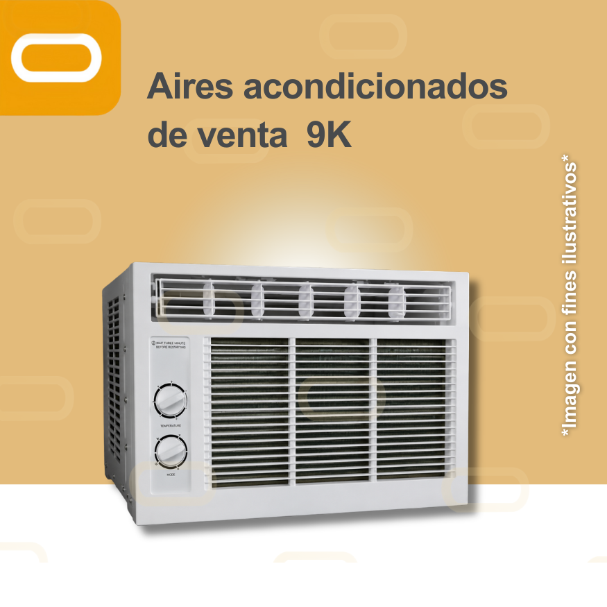 Aire Acondicionado de Ventana-9,000 BTU/h