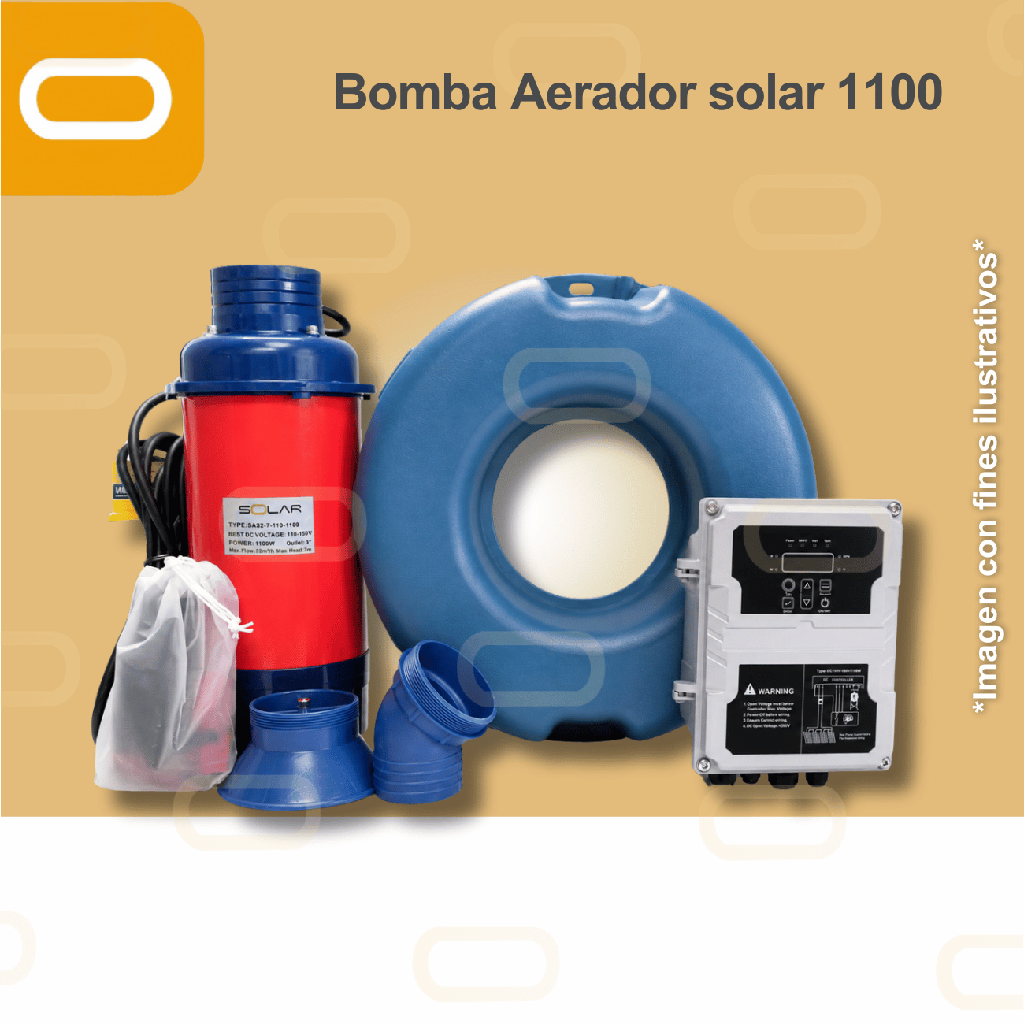 Aireador Solar para Piscicultura Jet 110V-1100W