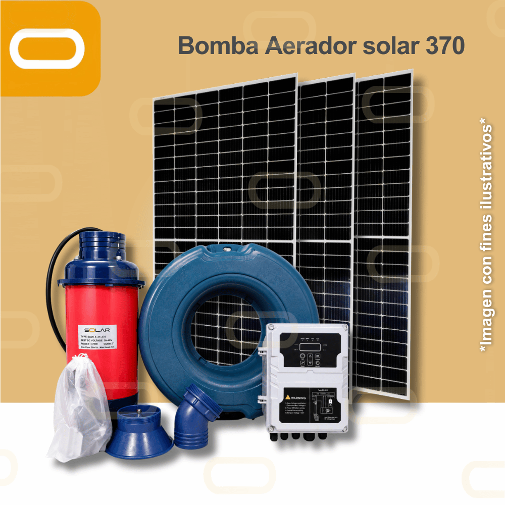 Sistema Aireador Solar para Piscicultura Jet 24V-370W
