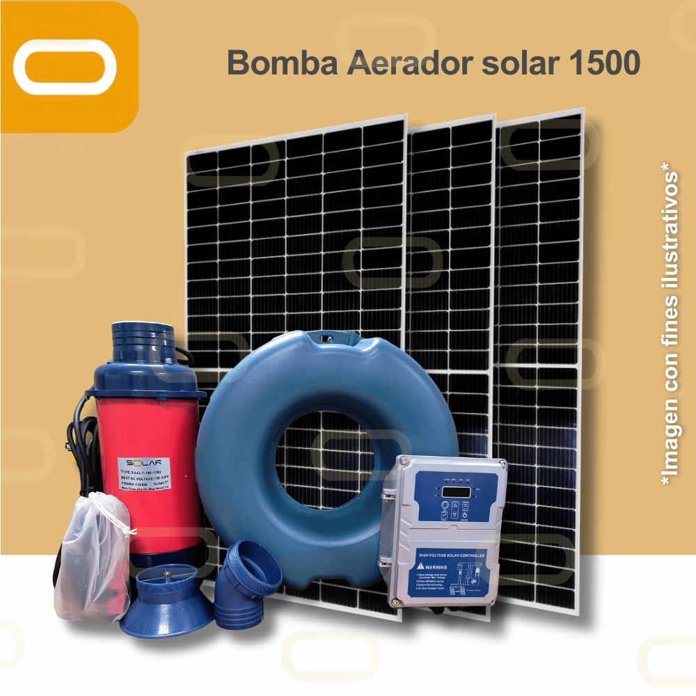 Sistema Aireador Solar para Piscicultura Jet 180V-1500W