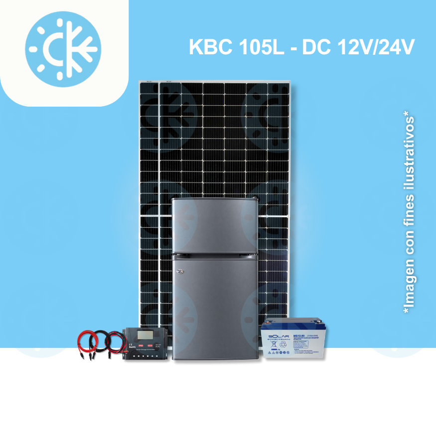 Sistema Solar Refrigerador 12/24V - 105 Litros