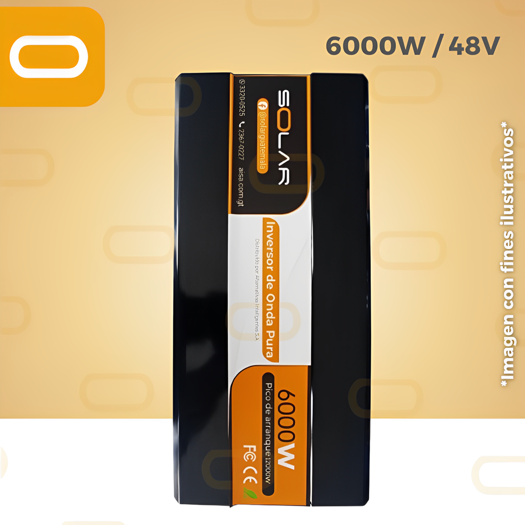 Inversor Off Grid Solar Pro 6000W 48V
