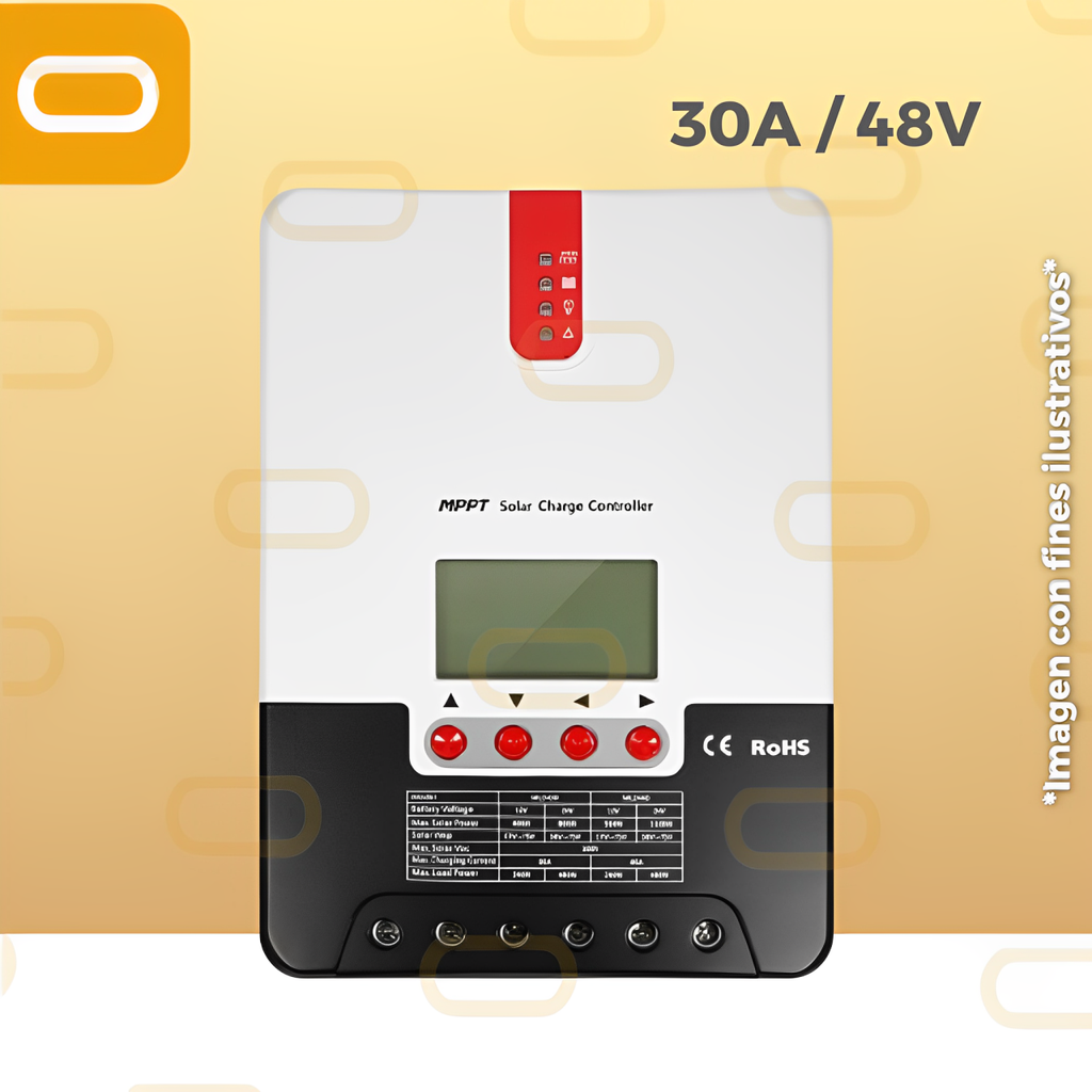 Controlador MPPT 30A / 48V