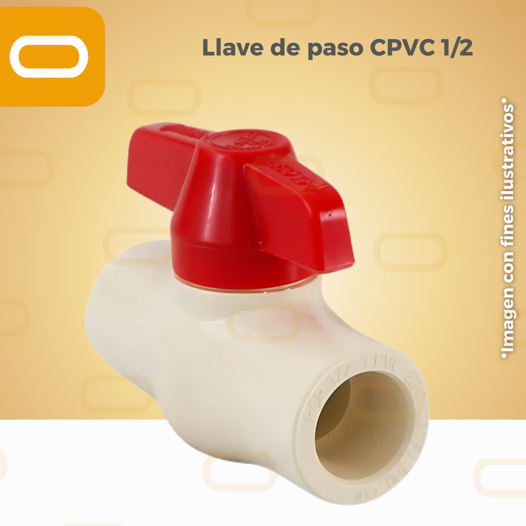 Llave de paso CPVC 1/2"