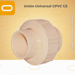 [Unión-CPVC-1/2] Unión Universal CPVC 1/2"