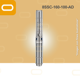 [23-179-AD-8SSC-160-100-530-22000-AD] Bomba sumergible SOLAR 8SSC-160-100-AD