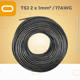 [Cable-TSJ-2x1mm] Cable TSJ 2x1mm² / 17AWG