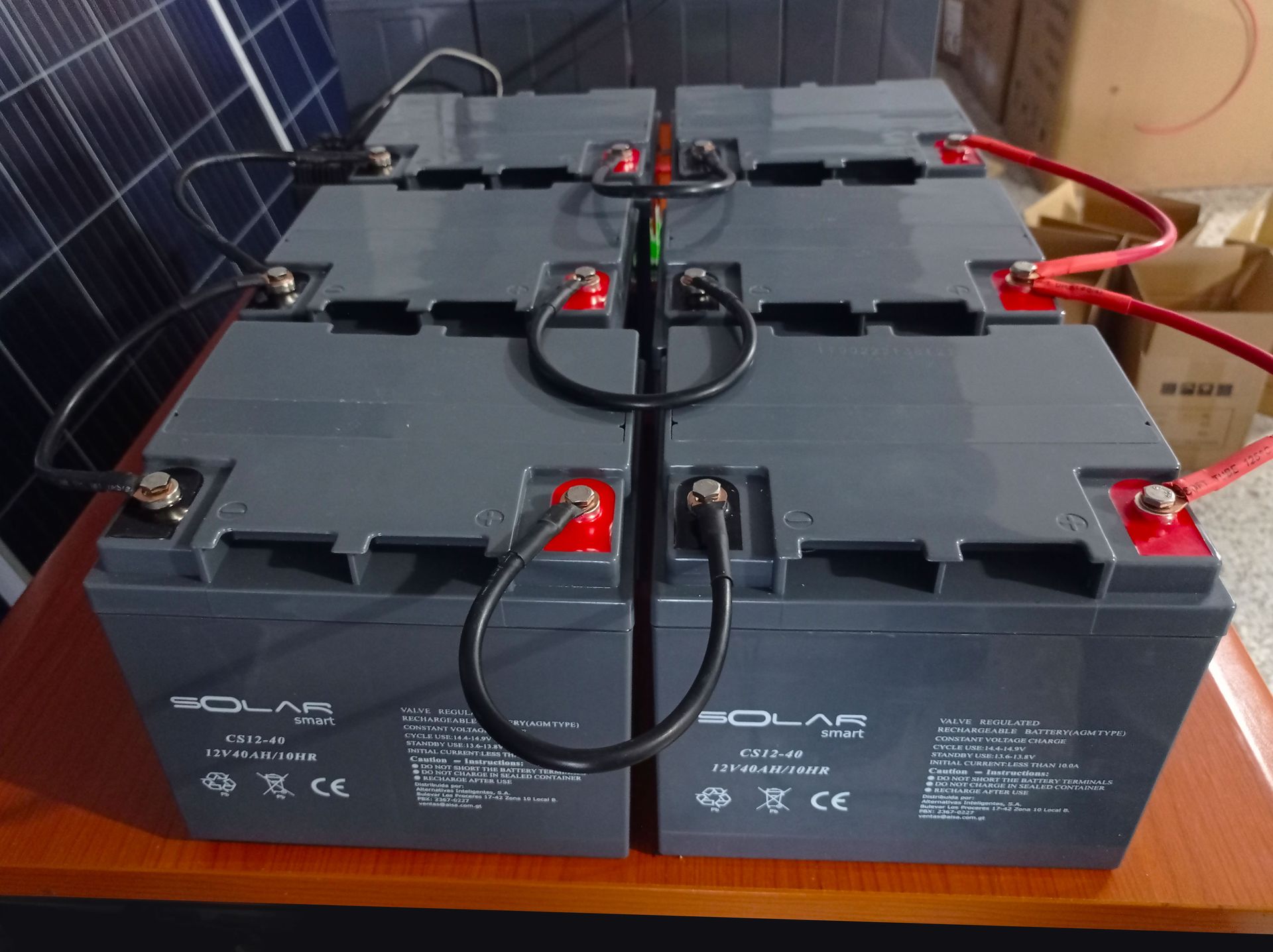 Instalacion 1 de Batería de Gel 100Ah / 12V