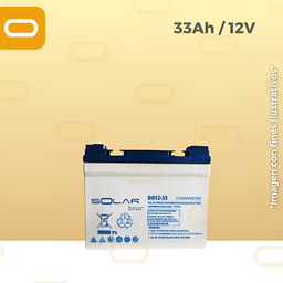 [Batería-33Ah] Batería de Gel 33Ah / 12V