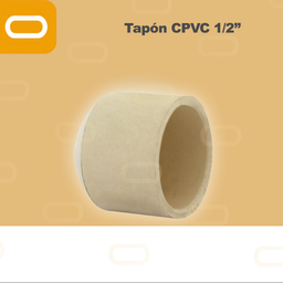 [Tapón-14167-CPVC-1/2"] Tapón CPVC 1/2"