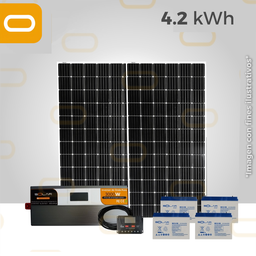 [Sis-Aislado-4.2-380W] Sistema Aislado 4.2 kWh al día - 380W