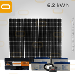 [Sis-Aislado-6.2-380W] Sistema Aislado 6.2 kWh al día - 380W