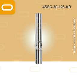 [25-272-AD-4SSC-30-125-530-7500] Bomba sumergible SOLAR 4SSC-30-125-AD