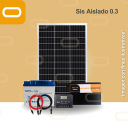 [Sis Aislado 0.3] Sistema Aislado 0.3 kWh al día 80W