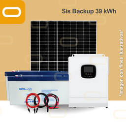 [Sis Backup 39 kWh] Sistema de Backup 39 kWh al día / 9840Wp